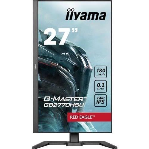 Ecran Ordinateur Ecran PC - IIYAMA - GB2770HSU-B6 - 27 IPS FHD 1920 x 1080 - 0.2ms - 180Hz - HDMI DP - Noir