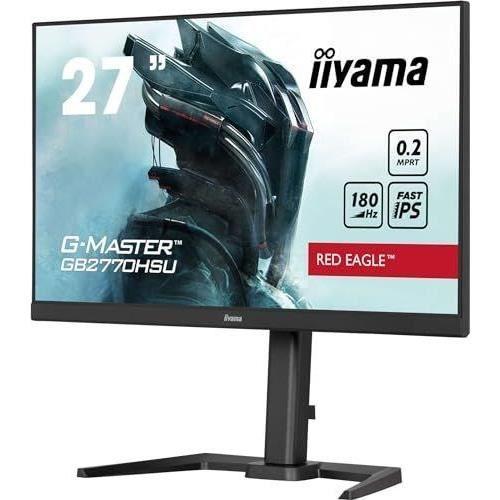 Ecran Ordinateur Ecran PC - IIYAMA - GB2770HSU-B6 - 27 IPS FHD 1920 x 1080 - 0.2ms - 180Hz - HDMI DP - Noir