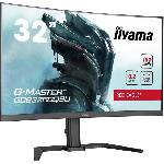 Ecran Ordinateur Ecran PC - IIYAMA - GCB3280QSU-B2 - 31.5 QHD - VA - 180Hz - 0.2ms - HDMI-DP-USB HUB - Pied reglable - Incurve 1500R - Noir