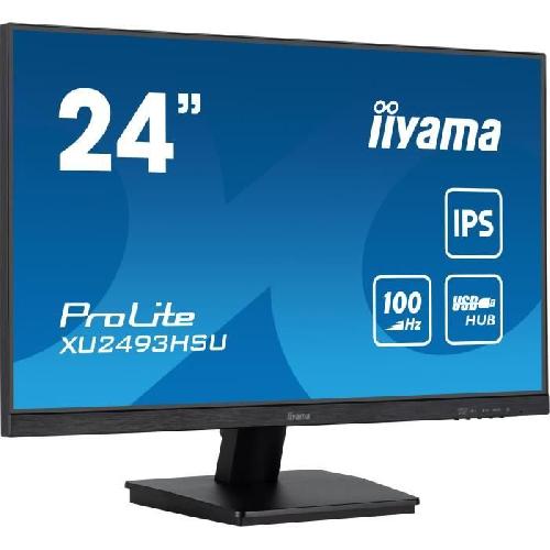 Ecran Ordinateur Ecran PC - IIYAMA - ProLite XU2493HSU-B6 - 24 FHD - Dalle IPS - 100Hz - 1ms - HDMI-DP - Haut-parleurs - Noir mat