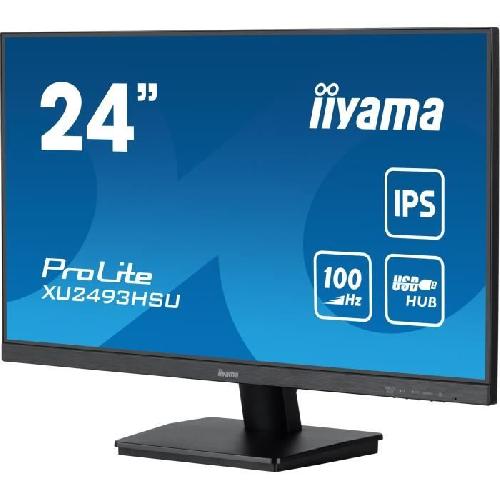 Ecran Ordinateur Ecran PC - IIYAMA - ProLite XU2493HSU-B6 - 24 FHD - Dalle IPS - 100Hz - 1ms - HDMI-DP - Haut-parleurs - Noir mat