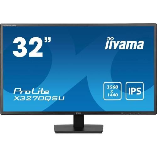 Ecran Ordinateur Ecran PC - IIYAMA - X3270QSU-B1 - 31.5 QHD - IPS - 100Hz - 3ms - HDMI-DP-USB HUB - Haut-parleurs - VESA 100x100 - Noir
