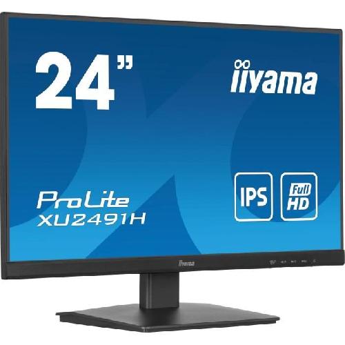 Ecran Ordinateur Ecran PC - IIYAMA - XU2491H-B1 - 23.8 FHD - IPS - 100Hz - 0.5ms - HDMI-DP - VESA 100x100 - Noir
