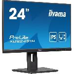 Ecran Ordinateur Ecran PC - IIYAMA - XUB2491H-B1 - 23.8 FHD - IPS - 100Hz - 0.5ms - HDMI-DP - VESA 100x100 - Pied reglable + Pivot - Noir