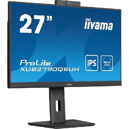 Ecran Ordinateur Ecran PC - IIYAMA - XUB2790QSUH-B1 - 27 QHD - IPS - 100Hz - 0.4ms - USB-C - Pied reglable