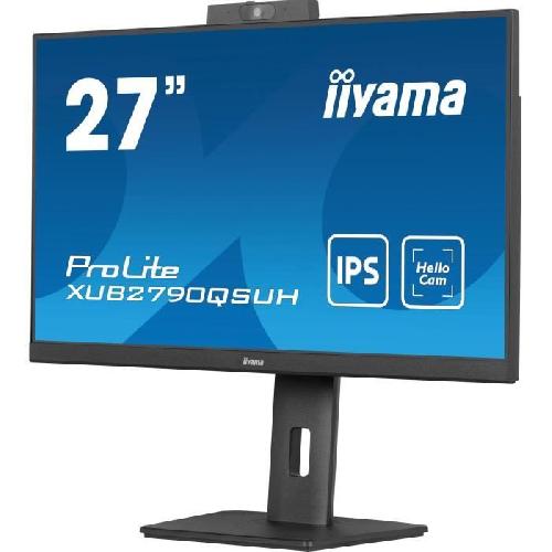 Ecran Ordinateur Ecran PC - IIYAMA - XUB2790QSUH-B1 - 27 QHD - IPS - 100Hz - 0.4ms - USB-C - Pied reglable