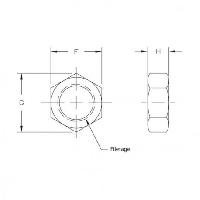 Ecrous et Vis Contre ecrou Metrique 18x150 Pas Gauche - 1 nombre