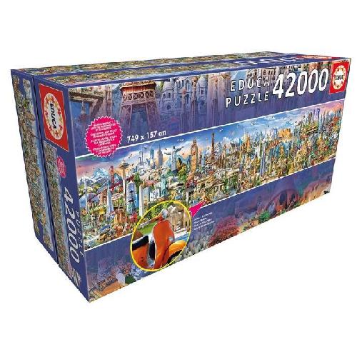 Puzzle EDUCA - Puzzle - 42000 Le tour du monde