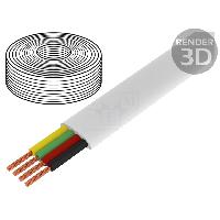Electricite - Domotique Cordon telephonique 100m - Blanc