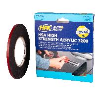 Electricite - Domotique Ruban Adhesif Hsa Double Face - Noir 6Mm X 10M Hpx