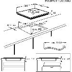 Table - Plaque De Cuisson - Vitroceramique ELECTROLUX EHF6231FOK Plaque de cuisson vitroceramique - 3 zones - 5700W - L59 x P52cm - Revetement verre - Noir