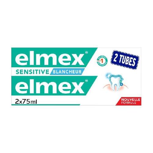 ELMEX Dentifrices Sensitive Dents Sensibles Blancheur duo pack - 2 x 75 ml