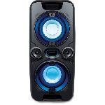 Enceinte - Haut-parleur Nomade - Portable - Mobile - Bluetooth Enceinte audio sans fil - SENCOR - SSS 3800 - 60 W - 30 radios FM - Bluetooth - Lumieres LED clignotantes - Noir
