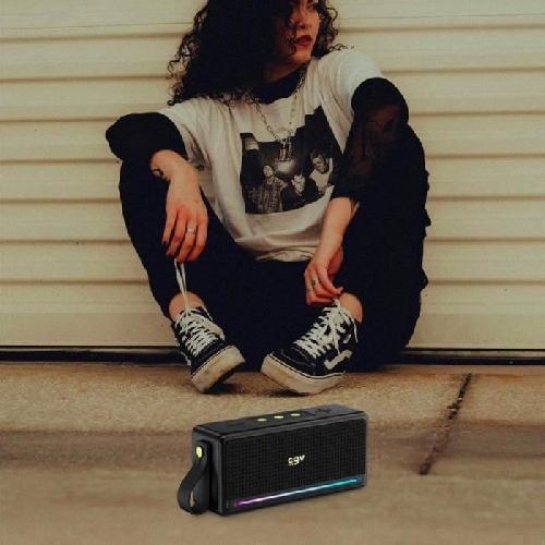 Enceinte - Haut-parleur Bibliotheque Enceinte Bluetooth - CGV - 50910 - SolidVibe Max - Subwoffer 20W -2x10W-