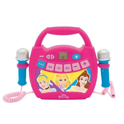 Mp3 Enfant Enceinte Bluetooth Disney Princesses - LEXIBOOK - Effets Lumineux. Micros. Batterie Rechargeable