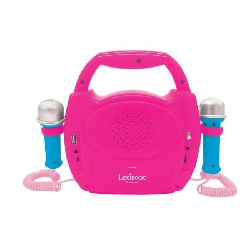 Mp3 Enfant Enceinte Bluetooth Disney Princesses - LEXIBOOK - Effets Lumineux. Micros. Batterie Rechargeable