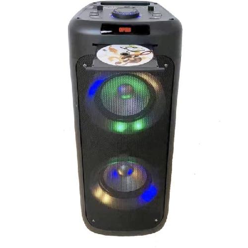 Enceinte - Haut-parleur Nomade - Portable - Mobile - Bluetooth Enceinte bluetooth karaoke - INOVALLEY - MS06CD - 1000W - Bluetooth 5.0 - Lecteur CD - RGB - Radio FM - USB 2.0 - micro SD - Karaoke