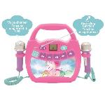 Mp3 Enfant Enceinte Bluetooth Licorne - LEXIBOOK - Effets Lumineux. Micros et Batterie Rechargeable