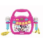 Mp3 Enfant Enceinte Bluetooth Minnie Mouse - LEXIBOOK - Effets Lumineux. Micros et Batterie Rechargeable