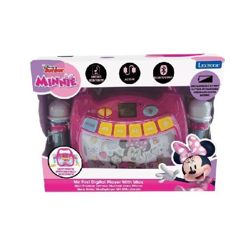 Mp3 Enfant Enceinte Bluetooth Minnie Mouse - LEXIBOOK - Effets Lumineux. Micros et Batterie Rechargeable