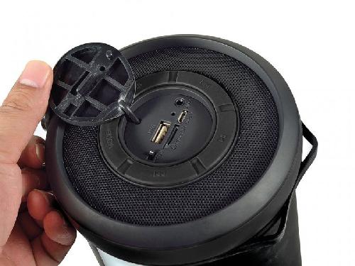 Enceinte - Haut-parleur Nomade - Portable - Mobile - Bluetooth Enceinte Bluetooth portable avec eclairage LED et batterie integree