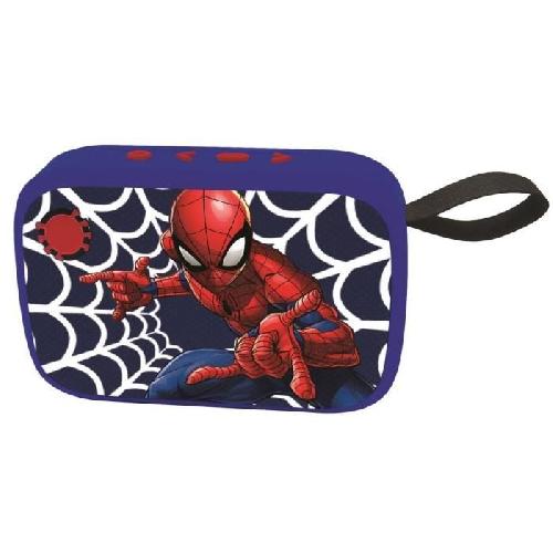 Mp3 Enfant Enceinte Bluetooth portable Spider-Man avec finition tissu
