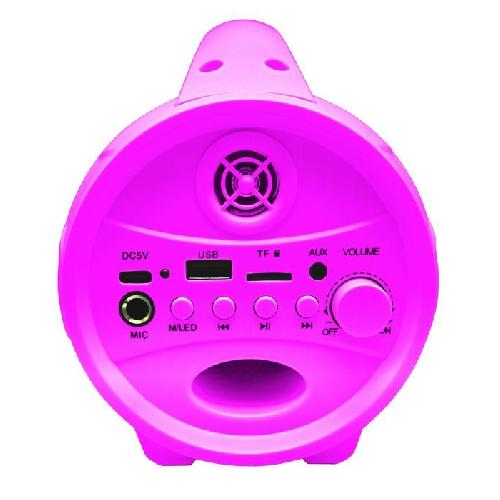 Enceinte - Haut-parleur Nomade - Portable - Mobile - Bluetooth Enceinte Bluetooth Sans-Fil Lumineuse avec Micro Barbie