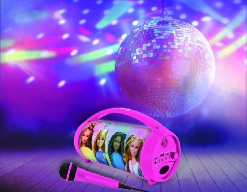 Enceinte - Haut-parleur Nomade - Portable - Mobile - Bluetooth Enceinte Bluetooth Sans-Fil Lumineuse avec Micro Barbie