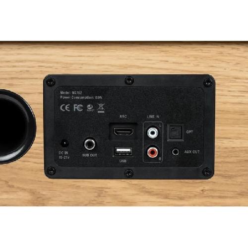 Enceinte - Haut-parleur Bibliotheque Enceinte Bluetooth - THOMSON - WS702 - 150W - Bois - RCA. USB. AUX-IN. TV Audio