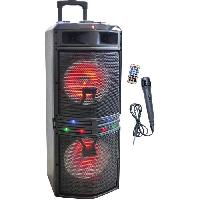 Enceinte - Haut-parleur Nomade - Portable - Mobile - Bluetooth Enceinte lumineuse karaoke - INOVALLEY - MS02-XXL-N - Bluetooth 5.0 - 1000W