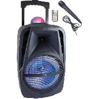 Enceinte - Haut-parleur Nomade - Portable - Mobile - Bluetooth INOVALLEY KA116BOWL - Enceinte lumineuse Bluetooth 450W - Fonction Karaoke - Boule kaleidoscope LED multicolore - Port USB