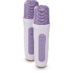 Enceinte - Haut-parleur Nomade - Portable - Mobile - Bluetooth Enceinte karaoke lumineuse BIGBEN - Lavande - Bluetooth - 30W - 2 micros sans fil USB-C - Egaliseur - Batterie Li-on