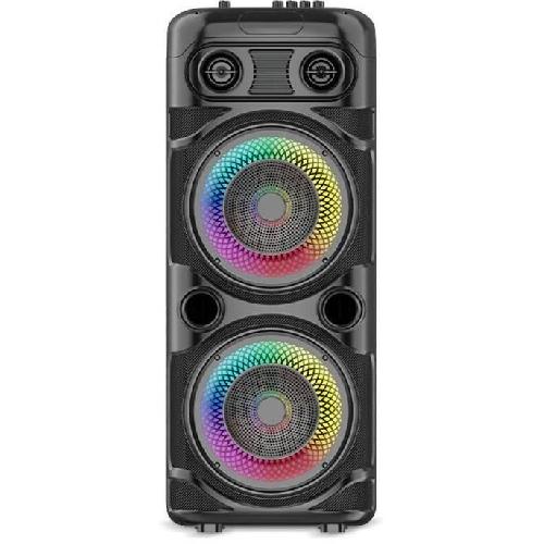 Enceinte - Haut-parleur Nomade - Portable - Mobile - Bluetooth Enceinte Karaoke lumineuse - INOVALLEY - KA123-XXL - Bluetooth V5.0 - 75 cm - 900 W - Noir