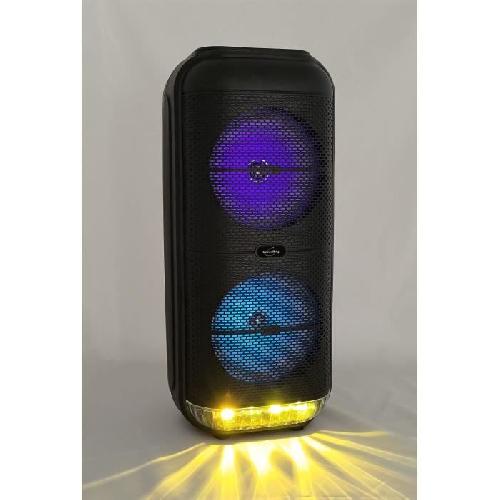 Enceinte - Haut-parleur Nomade - Portable - Mobile - Bluetooth Enceinte Karaoke lumineuse - INOVALLEY - KA22-BTH - Bluetooth V5.0 - 49 cm - 500 W - Noir