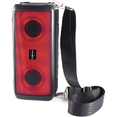 Enceinte - Haut-parleur Nomade - Portable - Mobile - Bluetooth Enceinte lumineuse bluetooth - INOVALLEY - HP345-B - 10W - LEDs - Bluetooth V5.3 - Micro - TWS - FM - USB 2.0 - micro SD - AUX-IN