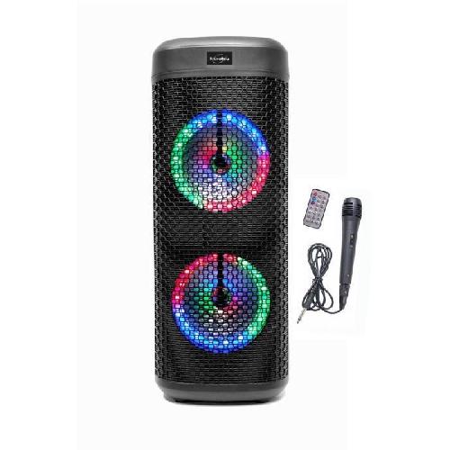 Enceinte - Haut-parleur Nomade - Portable - Mobile - Bluetooth ENCEINTE LUMINEUSE BLUETOOTH KARAOKE - INOVALLEY - KA114-XXL