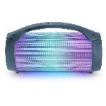 Enceinte - Haut-parleur Nomade - Portable - Mobile - Bluetooth Enceinte lumineuse sans fil - BIGBEN PARTYBTLITEDB - Bluetooth - Micro inclus - Effets lumineux - 50W - Dark blue