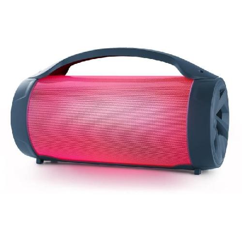 Enceinte - Haut-parleur Nomade - Portable - Mobile - Bluetooth Enceinte lumineuse sans fil - BIGBEN PARTYBTLITEDB - Bluetooth - Micro inclus - Effets lumineux - 50W - Dark blue