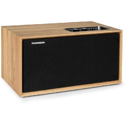 Enceinte - Haut-parleur Bibliotheque Enceinte residentielle en bois - THOMSON - WS502 - Bluetooth 5.0. 100W. RCA. USB. AUX-IN
