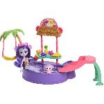 Poupee Enchantimals-Piscine singe-Coffret poupée et accessoires HTW73