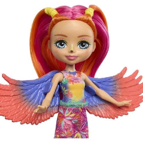 Poupee Enchantimals Sunshine Beach-Trippi Toucan et figurine-poupée HRX83