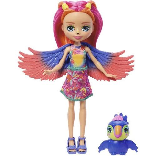 Poupee Enchantimals Sunshine Beach-Trippi Toucan et figurine-poupée HRX83