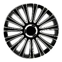 Enjoliveur Enjoliveurs de roues LEMANS PRO SILVER BLACK 14 POUCES