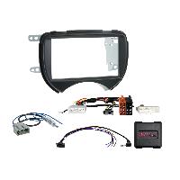 Ensembes Facades et Faisceaux ISO Kit 2Din pour Nissan Micra K13 2011-2013 avec commande au volant et antenne