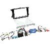 Ensembes Facades et Faisceaux ISO Kit facade Adaptateur CAV antenne compatible avec VW Seat Skoda Noir brillant