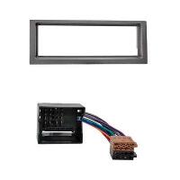 Ensembes Facades et Faisceaux ISO Kit Installation Autoradio KITFAC-168B compatible avec Peugeot 407 Citroen C5 04-10 1Din - Noir