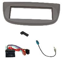 Ensembes Facades et Faisceaux ISO Kit Installation Autoradio KITFAC-217 compatible avec Renault Twingo - Gris