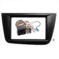 Ensembes Facades et Faisceaux ISO Kit Installation Autoradio KITFAC158F compatible avec Seat Altea Toledo ap04 - Noir