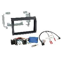 Ensembes Facades et Faisceaux ISO Kit Support Autoradio compatible avec Citroen Fiat Peugeot open dash SWC black