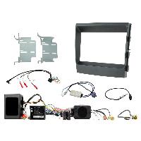 Ensembes Facades et Faisceaux ISO Kit Support Autoradio compatible avec Porsche Panamera 2009-2016 SWC Amp MOST black